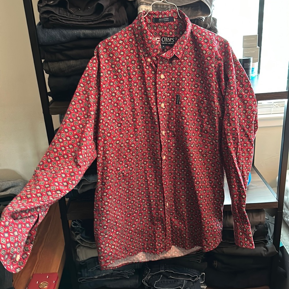 CHAPS x RL PAISLEY BUTTON SHIRT